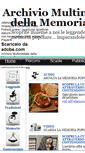 Mobile Screenshot of memoriapopolare.it